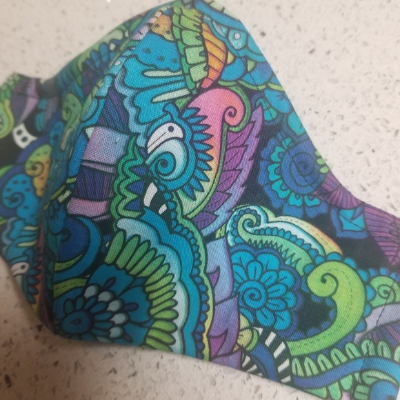 2 for 25 fabric mask with filter pocket/ nose wire - Picture 4 of 4